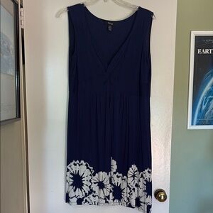 Style & Co. Navy Sleeveless Dress
